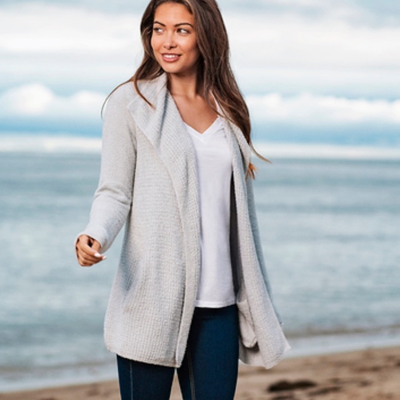 NWT Barefood Dreams Cozychic Lite Coastal Cardi in Ocean - Picture 2 of 8